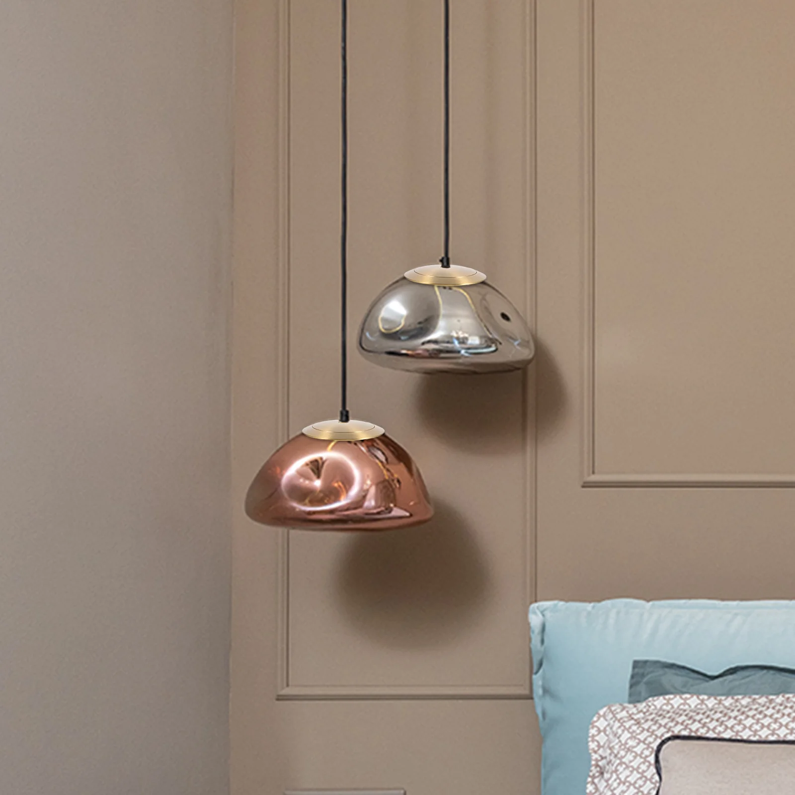 1 مجموعة 100 مللي متر غطاء مصباح حلقة النحاس إنهاء مقاومة للصدأ سهلة التركيب عاكس الضوء حامل طوق للزجاج مقبس الإضاءة التجنيب #4