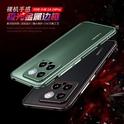 Mi 14 MI14 PRO Luxury Colorful Case Aluminum Bumper Metal Frame Cover For Xiaomi Mi 14 PRO Mi14Pro 1 4 + Lens Camera Protection