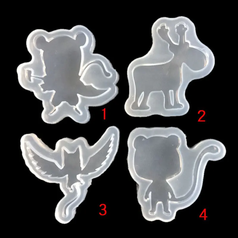 

4 дополнительных ювелирных изделий, кристаллическая эпоксидная форма, хвост гоблина, рождественский кулон в виде оленя 16290