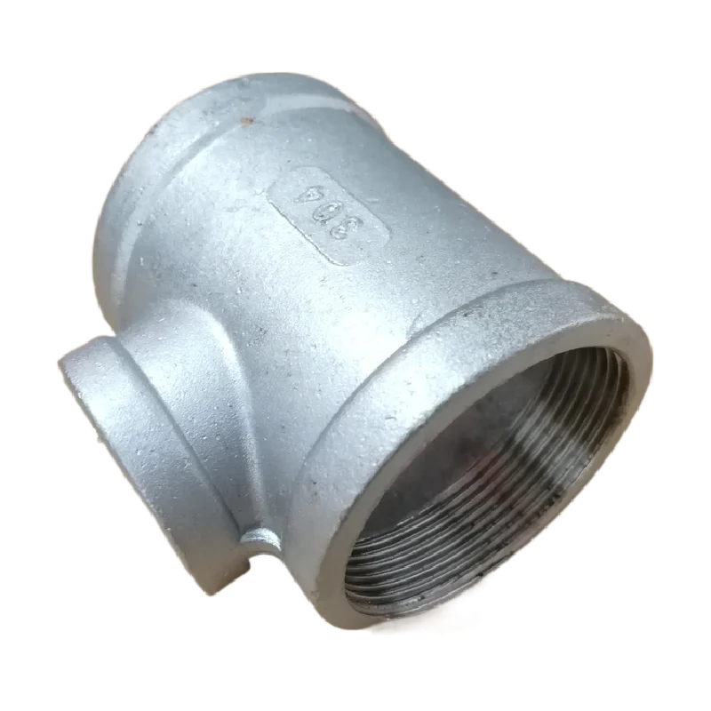 

3-Way Tee Type Internal Thread, Stainless Steel Fittings Connector