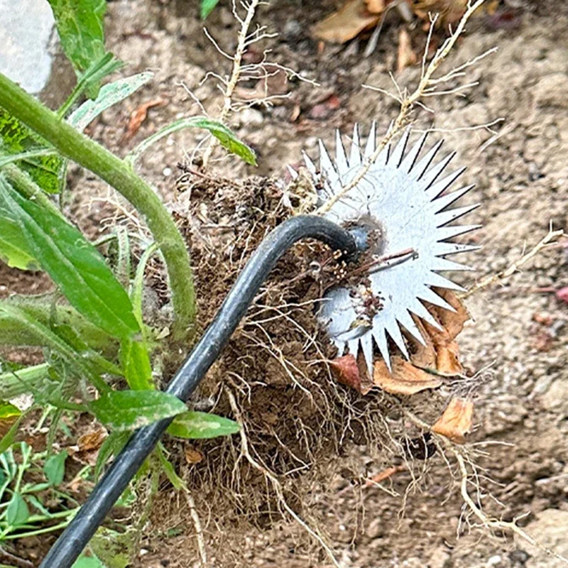Gardening Weeding Artifact  Farm Manual Weeding Machine Portable Manganese Steel Hand Rake Agricultural Weed Remover Tools