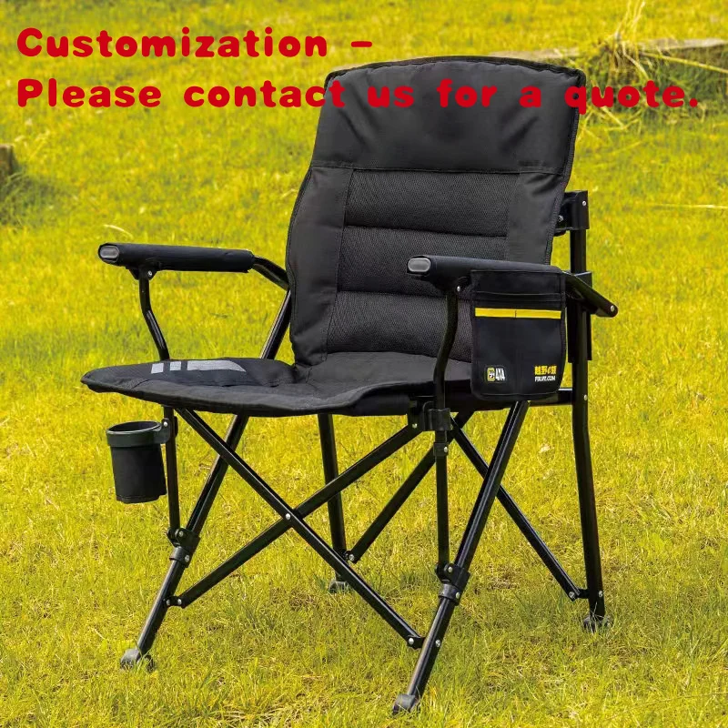 

custom.Portable Beach Camping Recliner Garden Chair Fishing BBQ Off-road Leisure Home Fishing Sketching Outdoor Chair Set