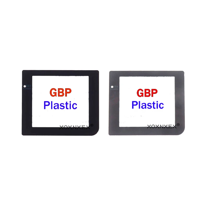 XOXNXEX عدسة زجاجية بلاستيكية ل GB/GBA/GBC/GBP/GBA SP/GBL عدسات زجاجية للشاشة ل Gameboy حامي عدسة اللون ث/Adhensiveparts