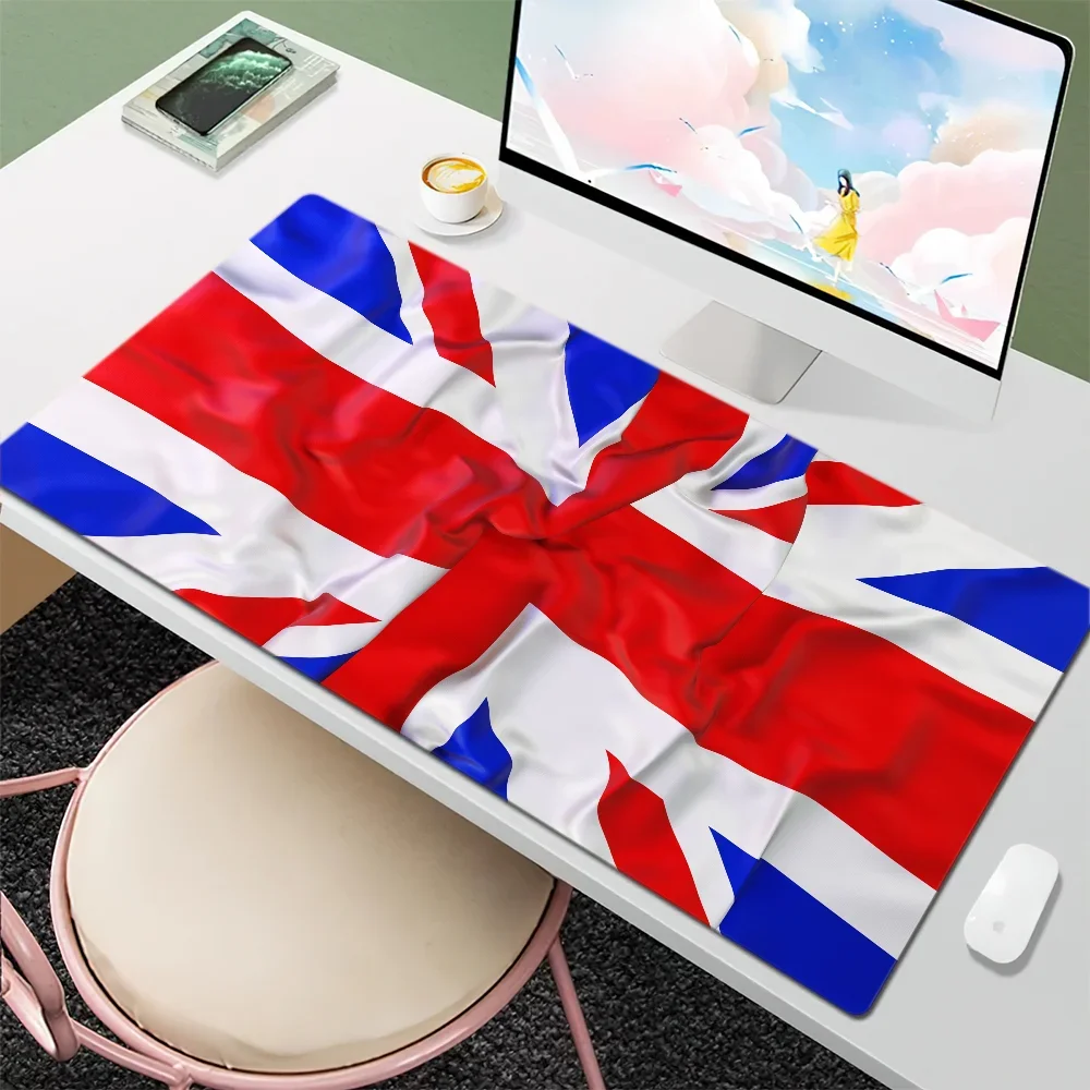CIFBUY Union Jack UK Flag Large Desk Mat, Classic British National Flag Non-Slip Rubber Extended Keyboard Mousepad Office Gaming
