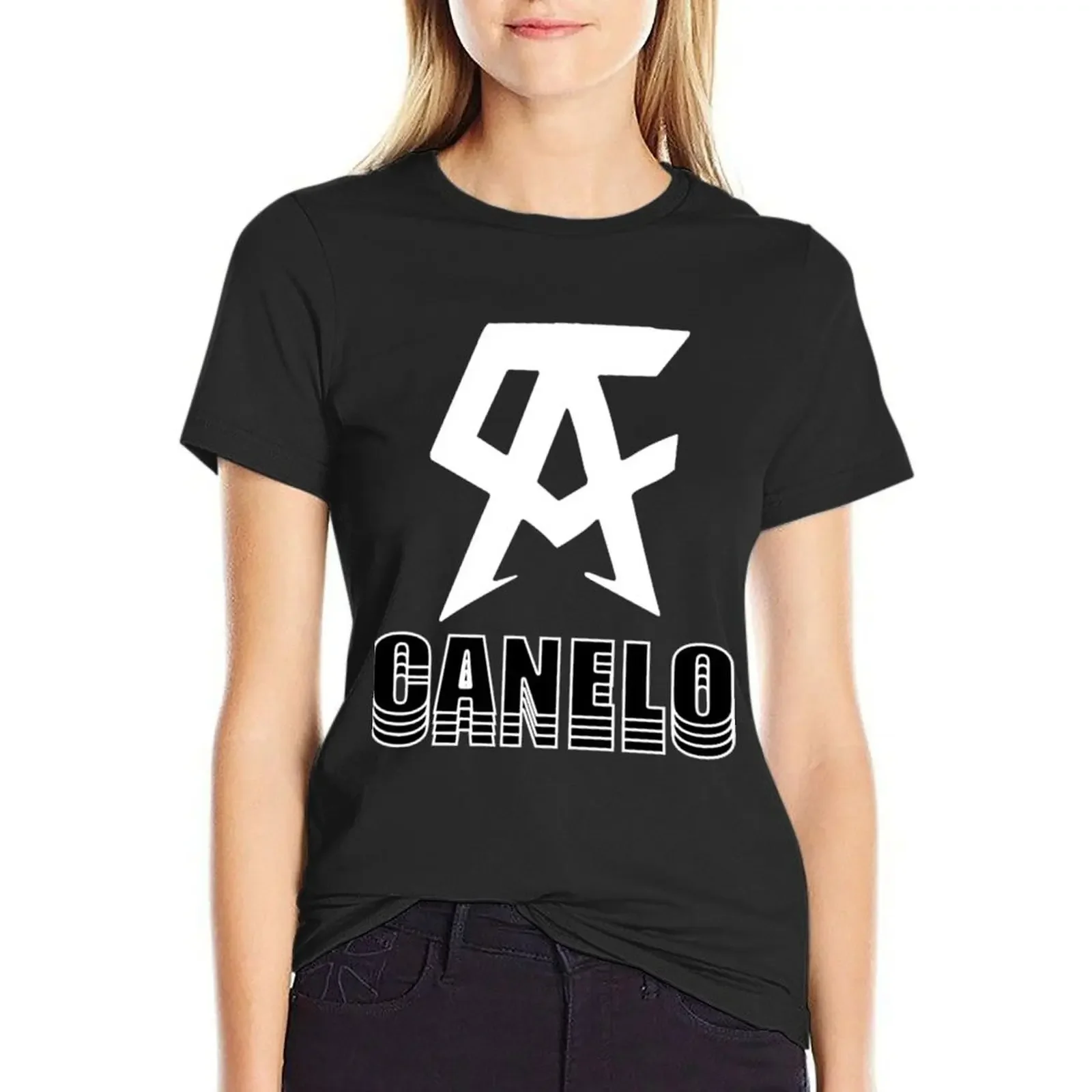 

Canelo Alvarez T-Shirt customs customs design your own customizeds blacks rock and roll t shirts for Women