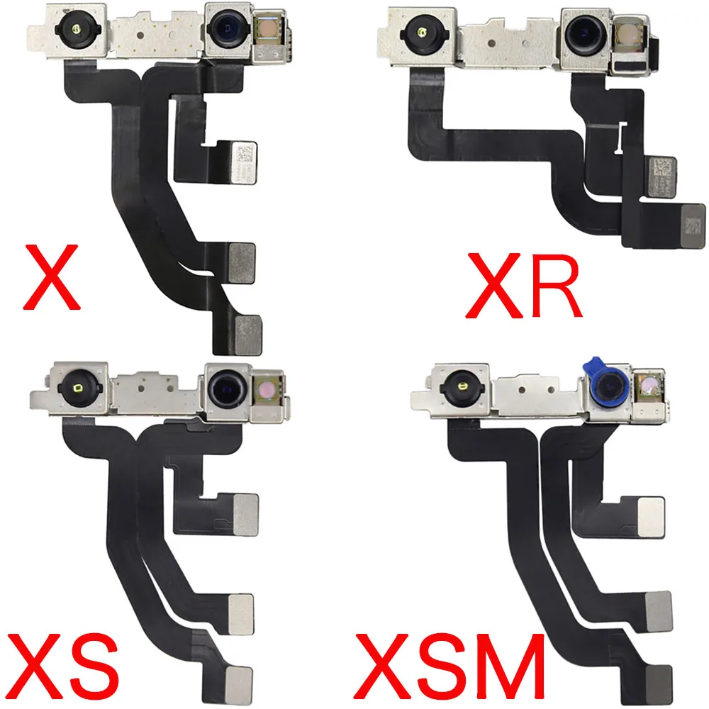 Face Front Camera For iPhone 6 6P 6SP 7 8 Plus X XR XS Max Top Camera Module With Sensor Proximity Flex Cable Repair Parts