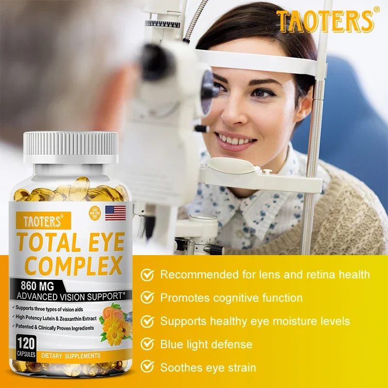 With Lutein, Vitamin C, Zeaxanthin, Zinc and Vitamin E D, Promote Vision Retinal Health-Eye Vitamin and Mineral Supplement