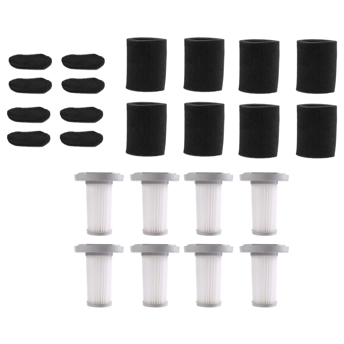 8 buah Kit Filter spons penyaring Hepa penyedot debu genggam untuk Aksesori suku cadang kedap udara Deerma DX700 DX700S