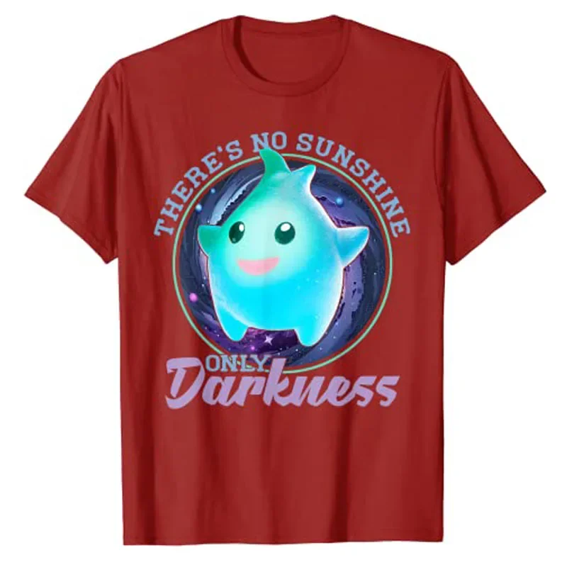 Sayings Cute Tee Tops Humor Funny Graphic Outfits Cotton Short Sleeve Blouses There's No Sunshine Only Darkness Shiny T-Shirt