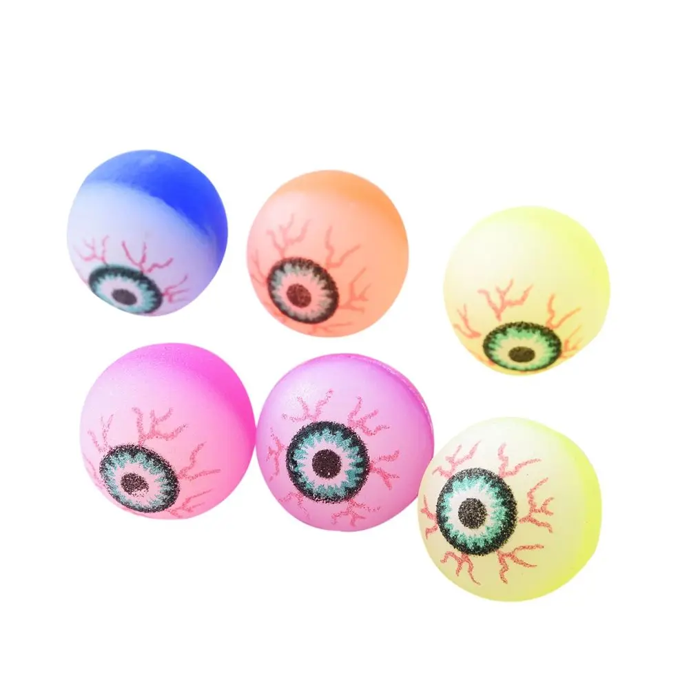 10Pcs Zabawki do kąpieli Dzieci Prezenty dla dzieci Piłki do zabawy Halloween Party Supplies Straszne kulki do oczu Skaczące kulki Halloween Bouncy Balls