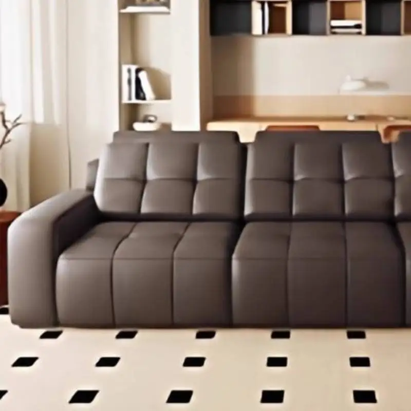 Divani reclinabili elettrici economici neri Divani da soggiorno di lusso italiani classici cinesi Mobili Divano Soggiorno di qualità moderna