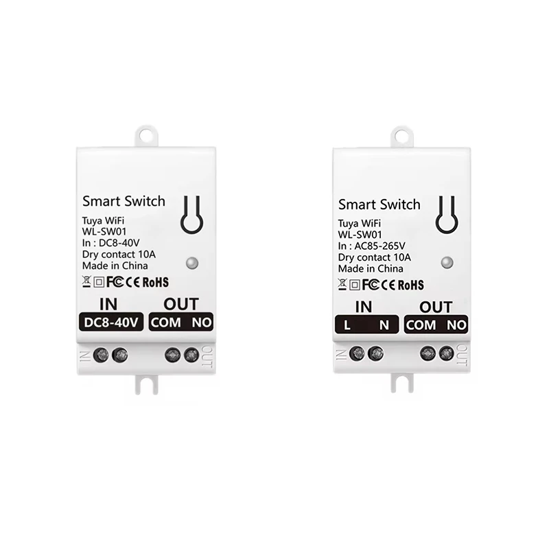 Tuya สมาร์ท Wifi Dry Contact โมดูลสวิทช์ 10A Home Universal DIY Breaker รีเลย์ทํางานร่วมกับ Smart Life Alexa