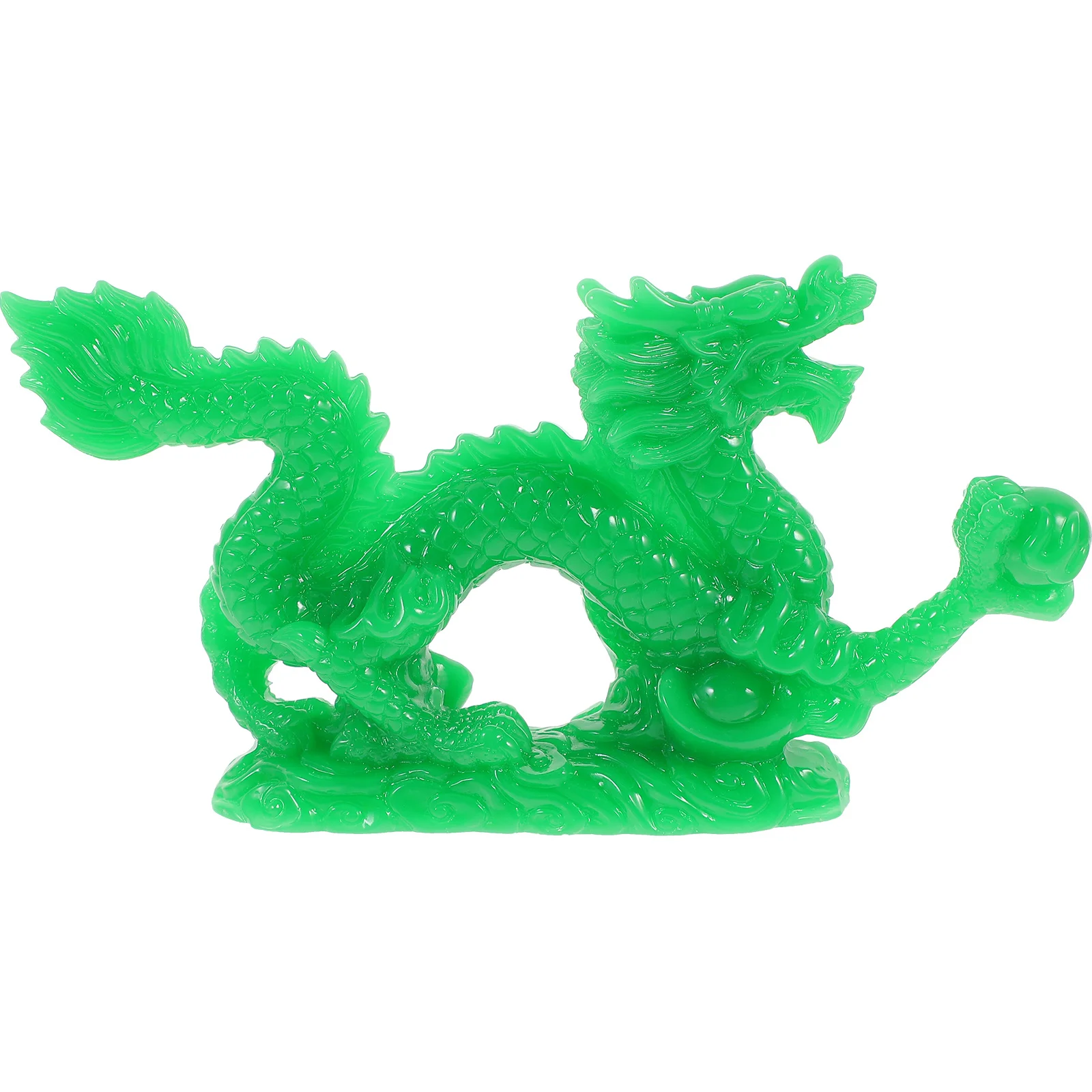 

Chinese Dragon Sculpture Exquisite Ornament Tabletop Decor Zodiac Animal Gift Craft Dragon Statue Resin Craft Courtyard Ornament