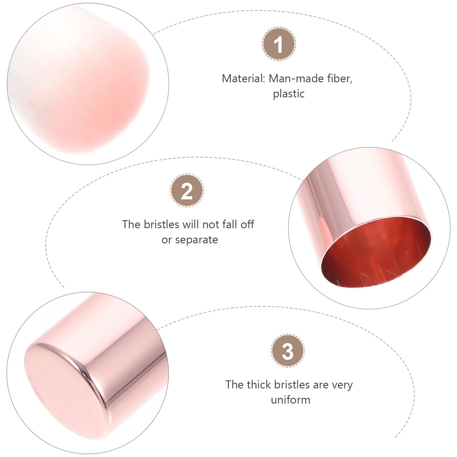 1 pièces Blush poudre brosse doux Dense poils Portable maquillage brosse outil pour fond de teint mélange cosmétiques femmes outil de maquillage