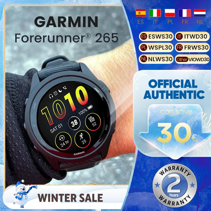 Montre connectée de sport Garmin Forerunner 265