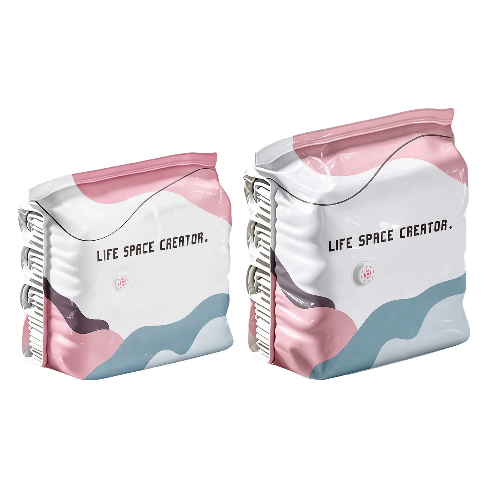 Vacuum Seal Bags Reusable No-Pump Vacuum Storage Bags Air Tight Compression Storage Bags for Clothes Comforters Blankets Bedding