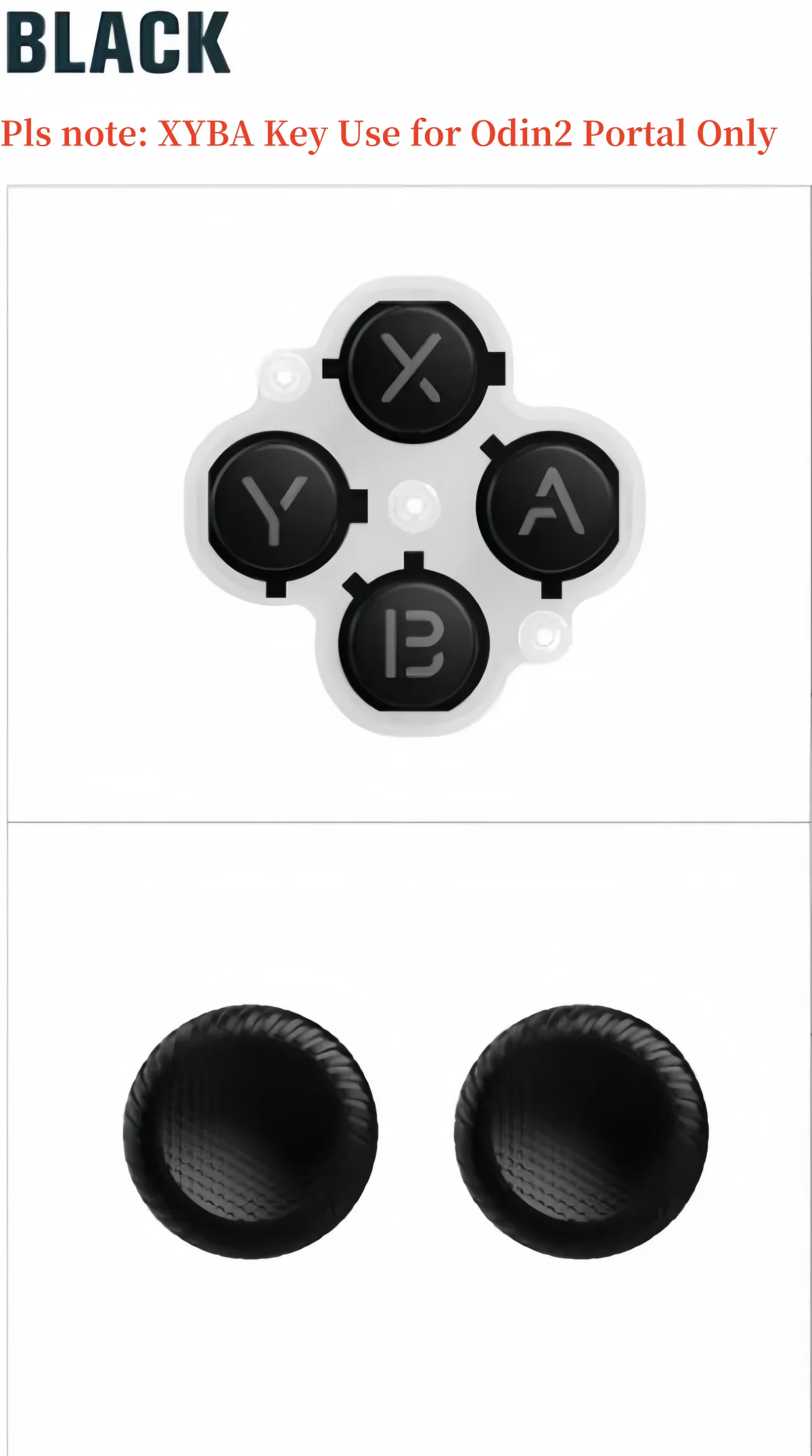 公式 AYN Odin 2 ジョイスティックキャップ Odin 2 ポータル/Odin 2 ミニ/Odin2 ゲームコンソールロッカーキャップ交換用 X A B Y キー