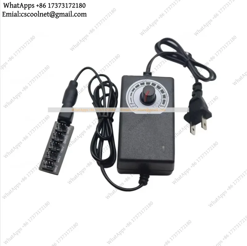 YX2 CPU Fan Speed Controller 2A 4P AC 220V to DC 3V-12V External Power Supply Adapter for Desktop PC