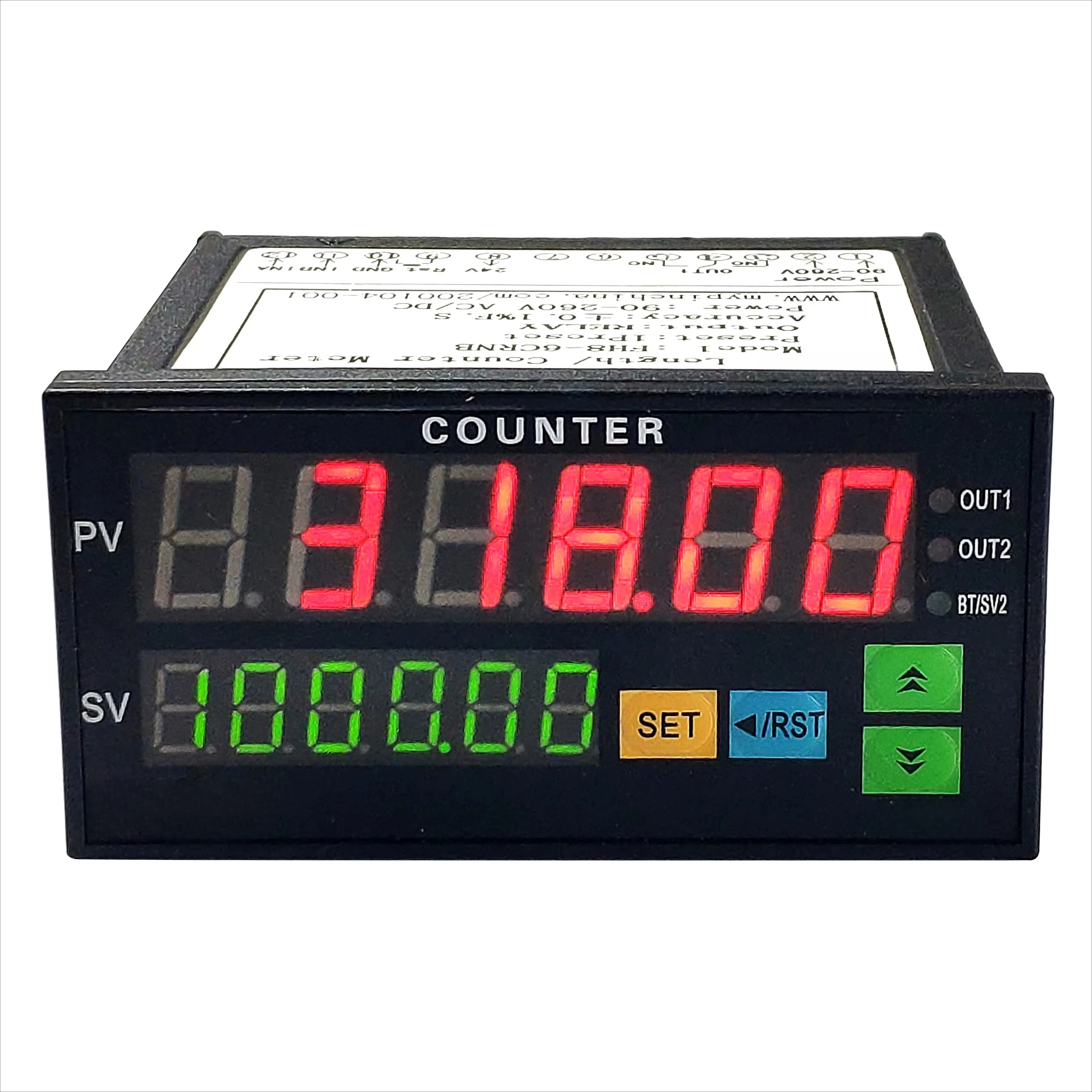 6 LED Digital Display Counter Length Meter (FH8-6CRRB) Industrial Control 220V AC