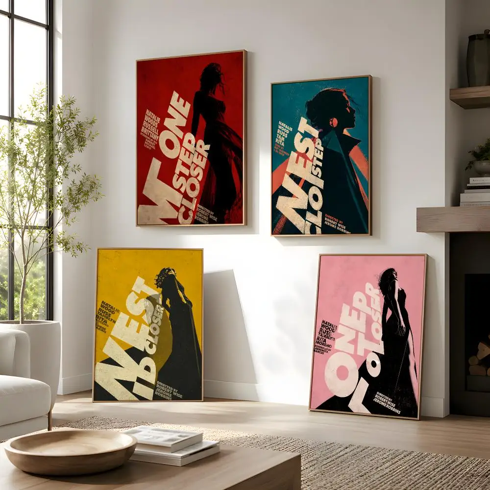 Retro Thriller Poster Wall Decor Self-Adhesive Aesthetic Modern Vibe Stylish Gift Friends Using Living Room Bedroom