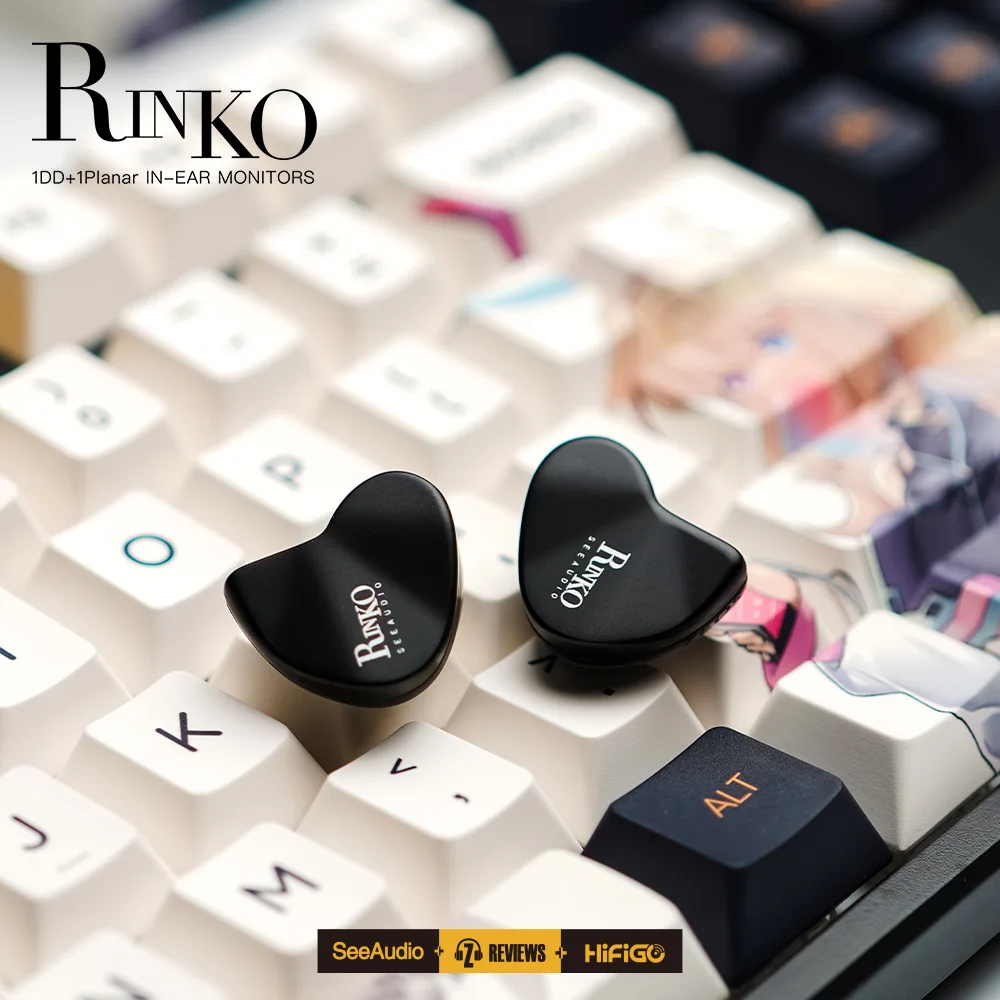 Z Review Rinko Touch Cherry Profile Black and Yellow Keycap Set Dye Sub PBT 156pcs Keycaps For MX & MX-Clone Switches Keyboard