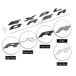 1Pcs 3D ABS EXPLORER Fixed Letters Car Front Hood Emblem Chrome Logo Badge Sticker For Explorer 2011-2019 20 21 Accessories