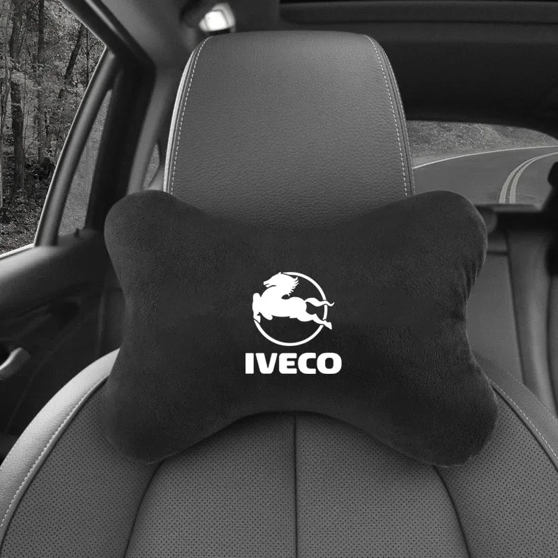 وسادة رقبة ناعمة ملحقات السيارات لـ Iveco Daily IV V VI Van EcoDaily مع مسند للرأس ودعم الرقبة وحزام الأمان وإكسسوارات الكتف