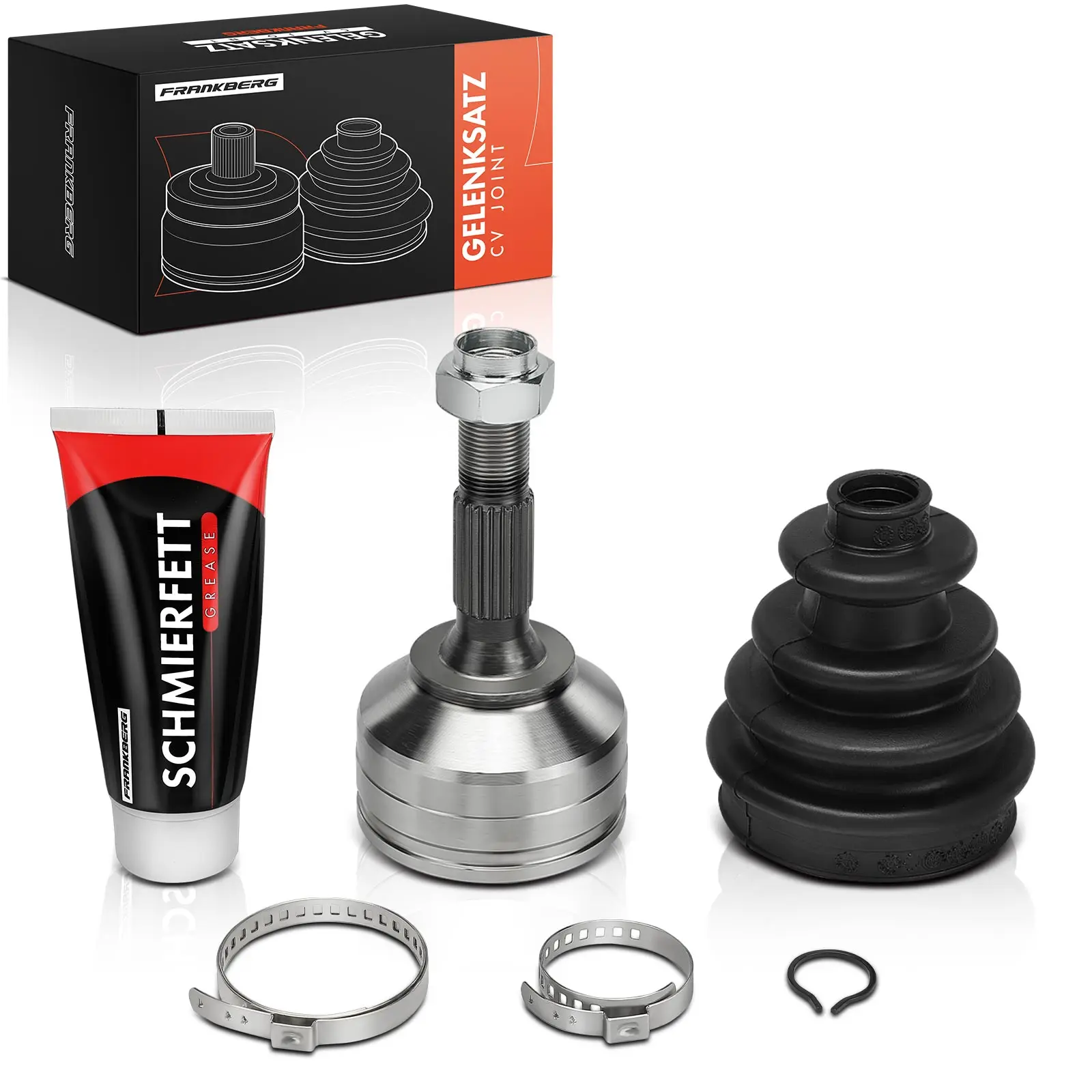 Frankberg 1x Antriebswelle Gelenksatz Vorderachse für Citroën C2 JM C3 I FC FN II SC 1.6L 3273HH 810077 3273HN 3272HR 12-161417
