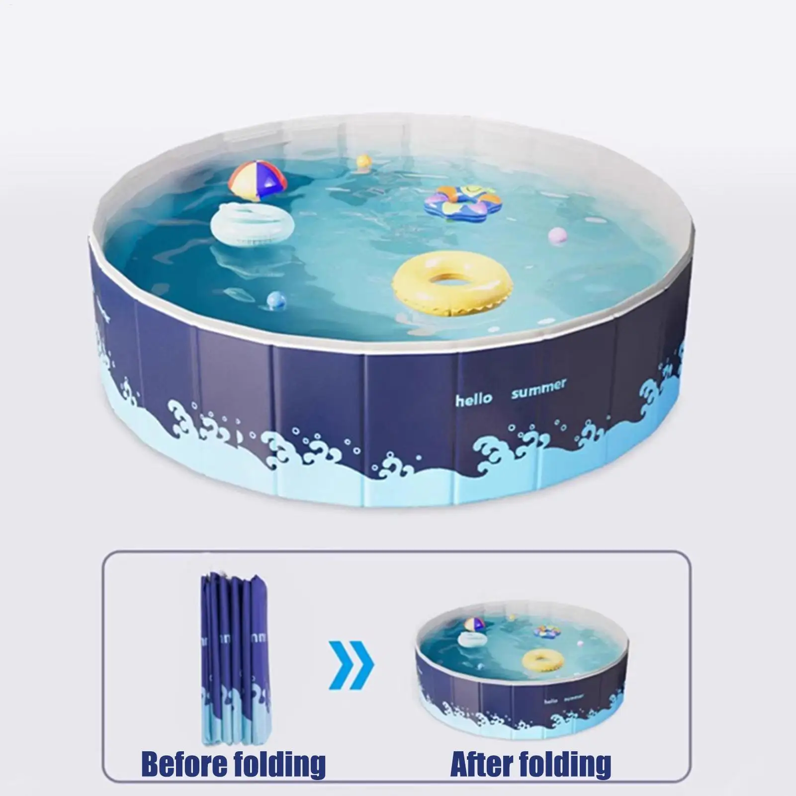 تجديف حمام سباحة لعب سعة كبيرة قابلة للطي ألعاب مسرح أنشطة السباحة للفناء الخلفي وعطلة البركة في الأماكن المغلقة #5