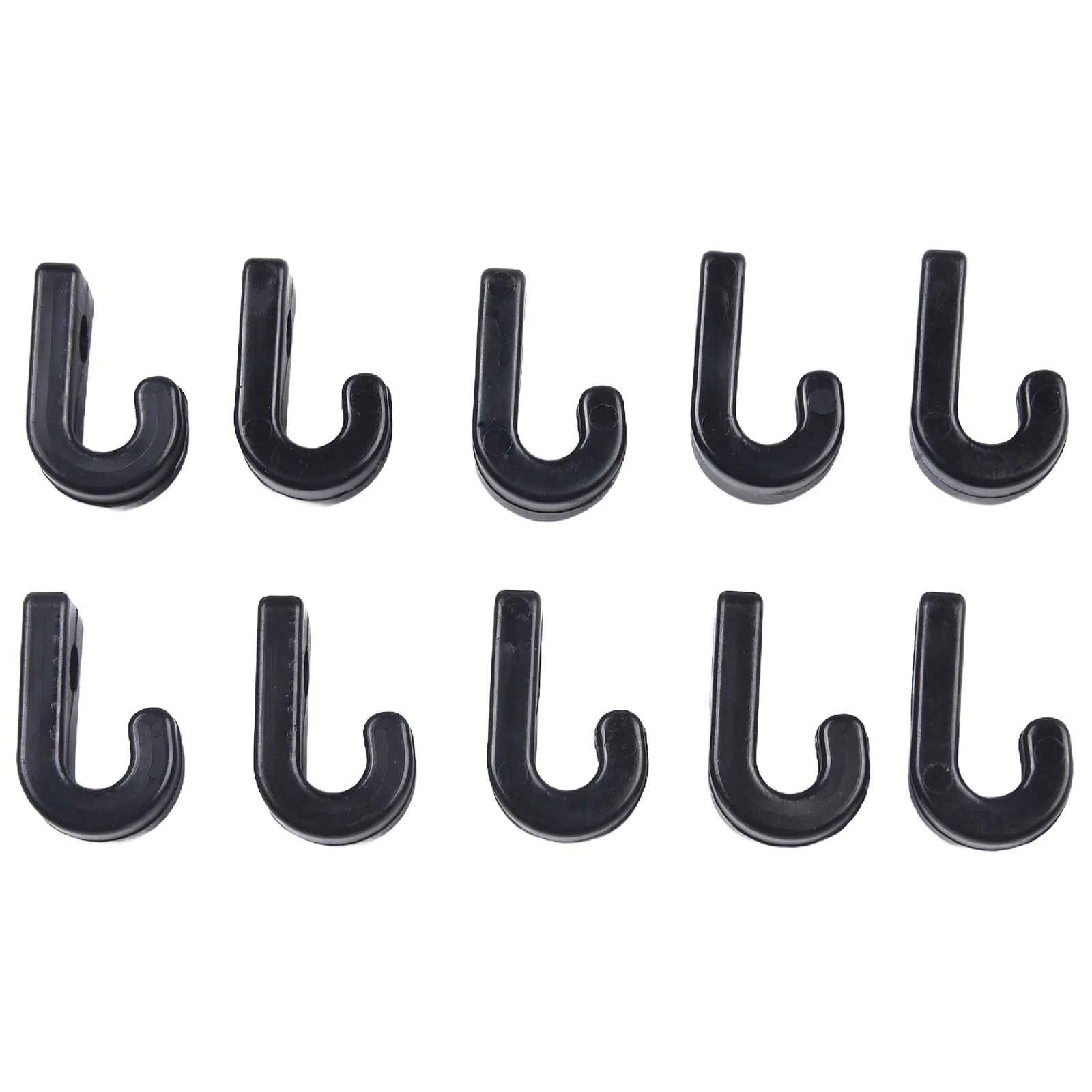 مجموعة من 10 خطافات من النايلون لجلد الكاياك J للزوارق وألواح التجديف والقوارب استبدال خطافات بلاستيكية ABS #4