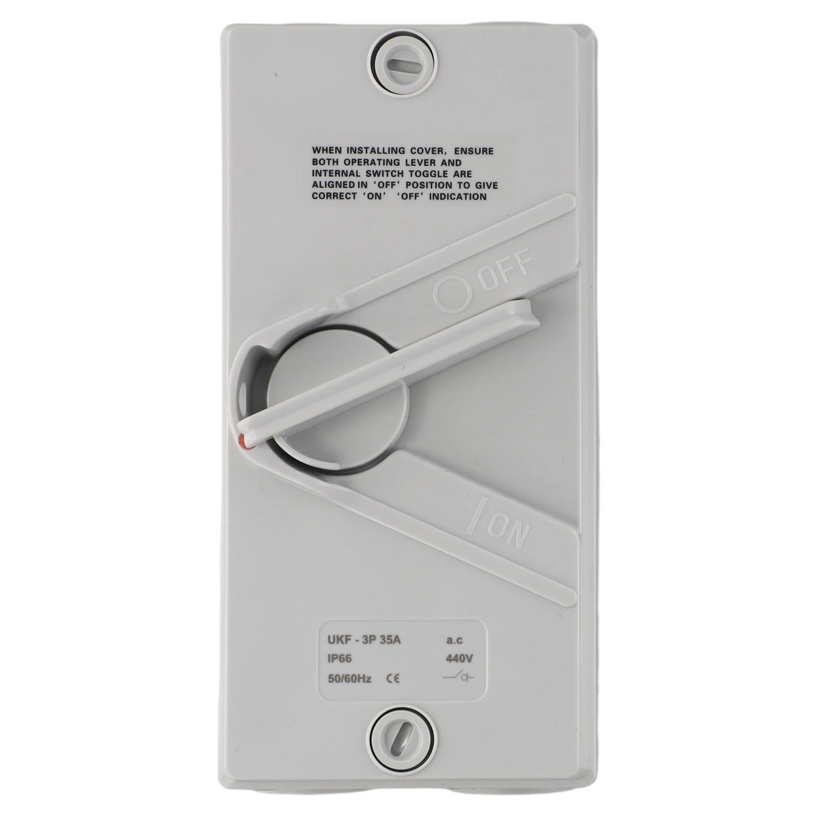 for Professional Grade 3 Pole Disconnect Switch 63A Capacity with IP56 Protection for Industrial and Agricultural Settings