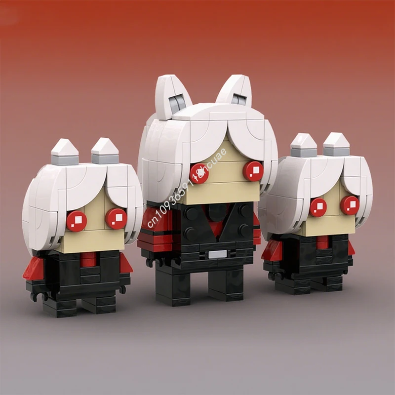 

321 шт. MOC Helltaker Brickheadz Cerberus модель строительные блоки игрушки детская архитектура ремесло кирпич образование рождественские подарки