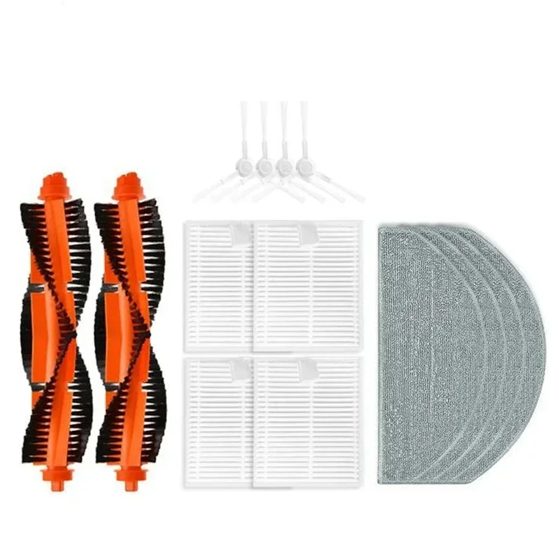 

For Xiaomi Robot Vacuum E10 E12 E10C Replacement Parts Side Brush Hepa Filter Mop Cloth