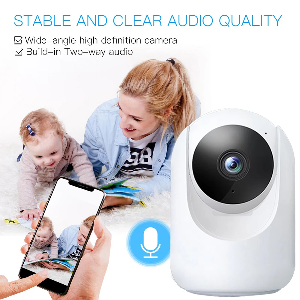 TUGARD WiFi Camera HD 1080P IP Camera Wireless Security Home CCTV Surveillance Camera Night Vision Auto Tracking for Tuya App