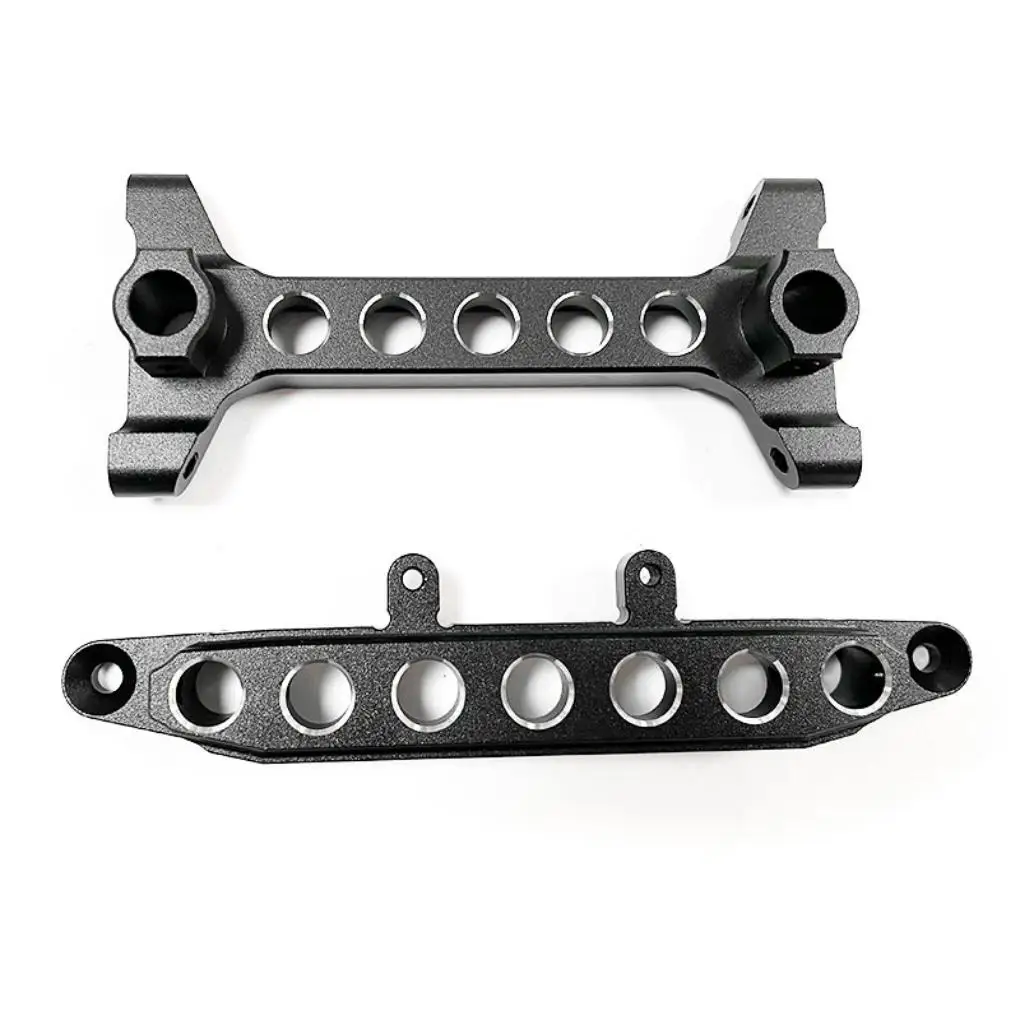 Metal Front Rear Shock Tower Bracket Steel Armor C Hub Front Rear Bumper for Axial SCX6 1/6 RC Car Parts