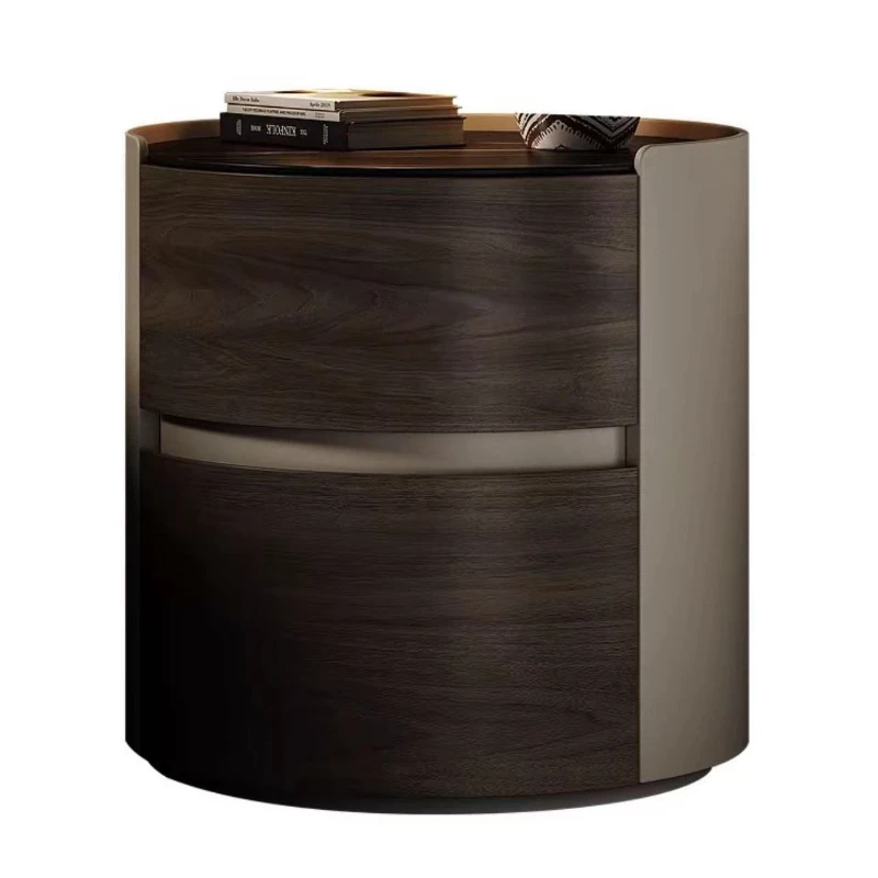 

Advanced round modern rock slab Italian high-end minimalist small apartment