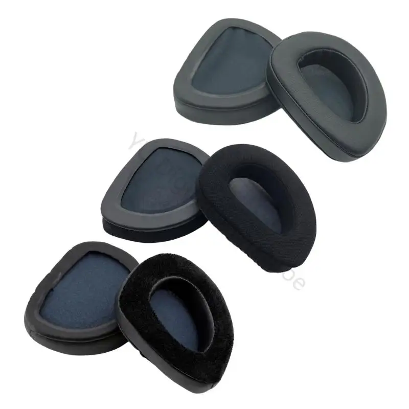 96BA Schwarze Over-Ear-Cup-Paar für Prism Earpad-Kopfhörer-Ohrpolster Home Gaming Comfort Use – Detail 5