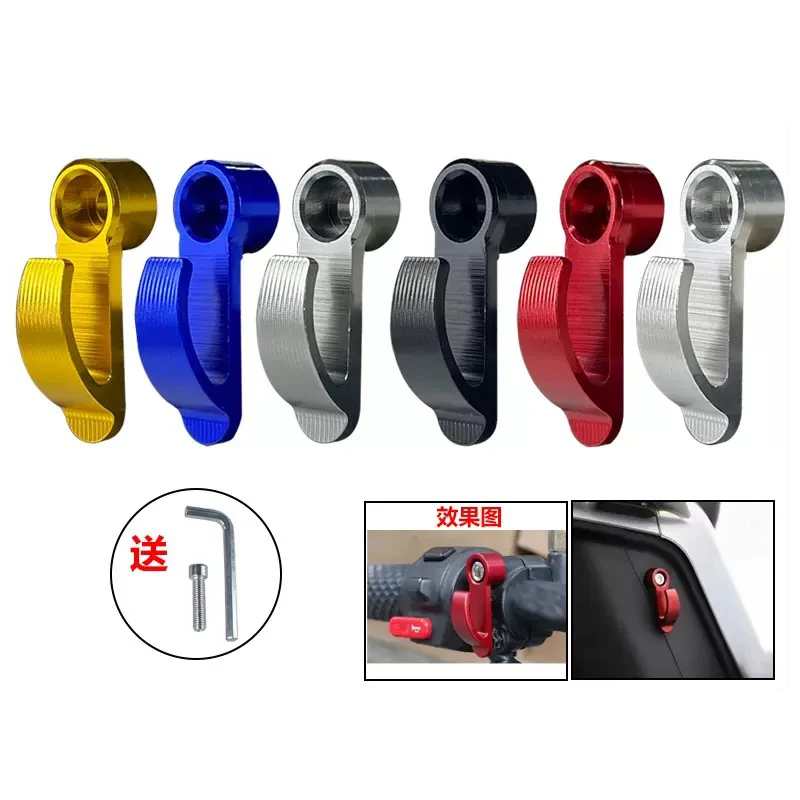 

Мотоциклетный крючок с одним отверстием, крючок для шлема, универсальный держатель для сумки из алюминиевого сплава с ЧПУ, крючок для велосипеда, электрического скутера