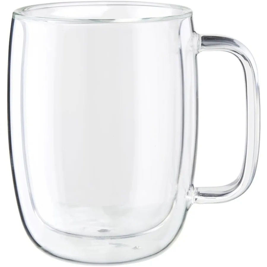 ZWILLING J.A. Henckels Glass 15oz Latte Mug Set 2 Count Pack of 1