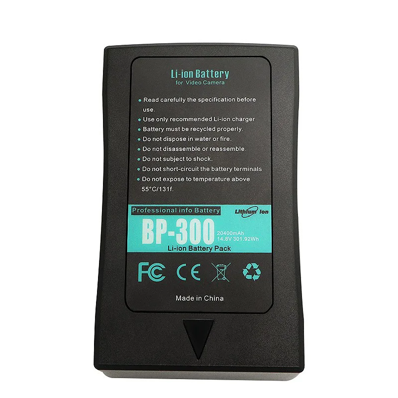 BP-300 14.8V 20.4Ah Lithium Battery for Sony V-mount DTAP Interface Monitor Replacement Battery for Camera Fill Light