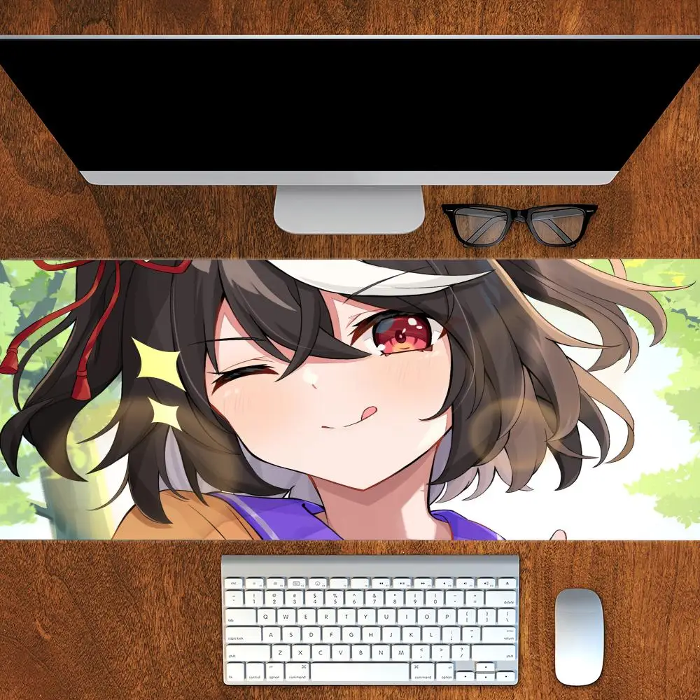 Kitasan Black Uma Musume Pretty Derby Mouse Pad HD Mouse Pad Pad Extended Gaming Keyboard  Large Mouse Pad Gamer Desk Mat Carpet
