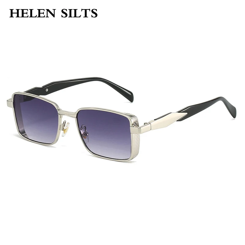 

2025New Metal Square Sunglasses Women Luxury Brand Designer Vintage Steampunk Sunglasses Men Outdoor Driving Eyeglasses