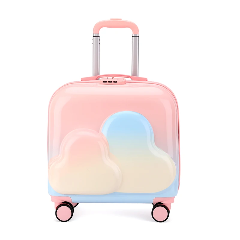 Children Trolley Case Candy Color Luggage 20 Inch Thickened Small Password Suitcase Kids Can Sit Suitcases Trip Cabin Carry-on