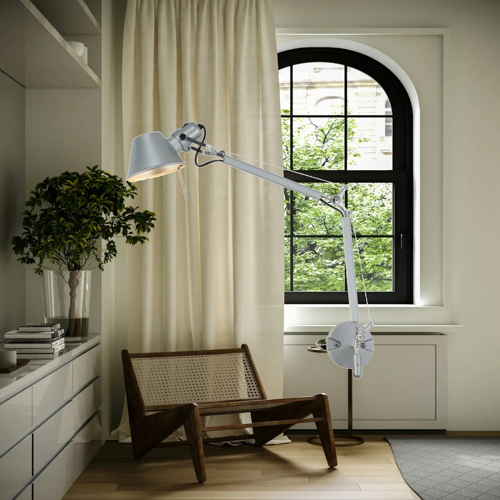 Retro E27 Swivel Arm Wall Mounted Wall Light for Indoor Bar Reading