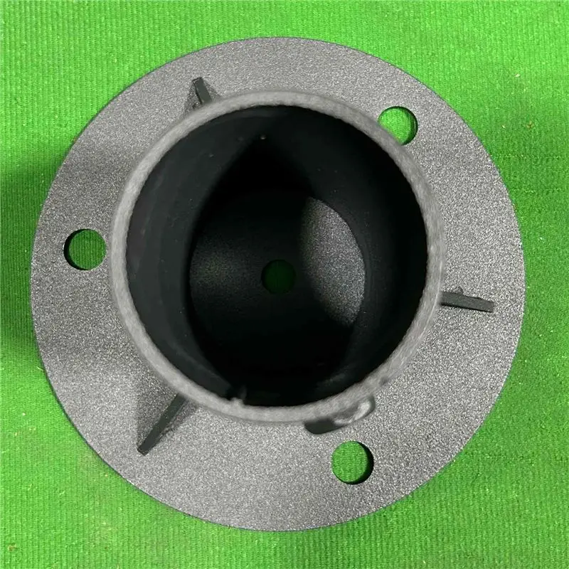 ABSS-Chain Link Fence Pole Floor Flange Metal Chain Link Fence Mailbox Accessories 52Mm