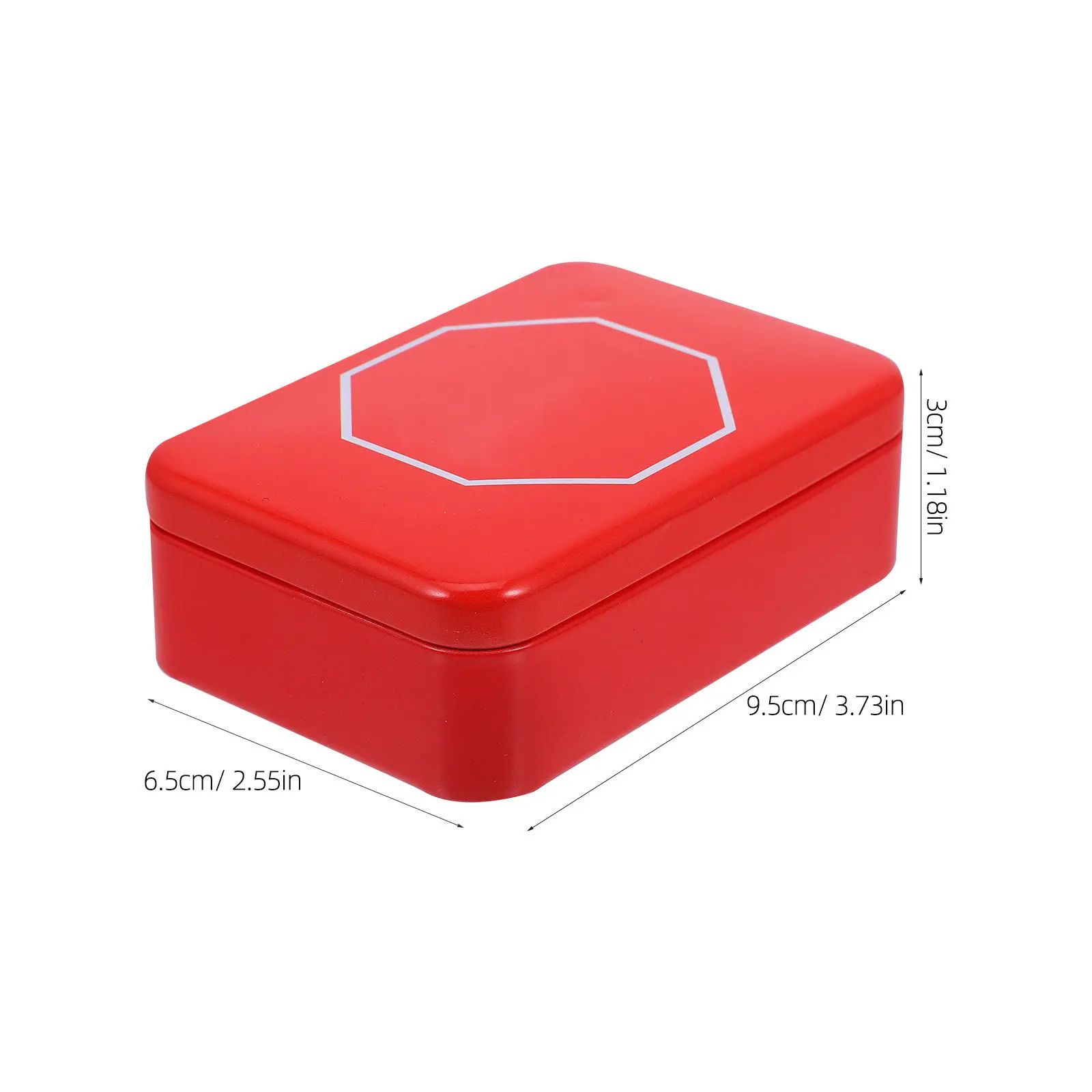 Cookie Tin with Stop Sign Sturdy Tinplate Candy Box Portable Lightweight Small Gift Container for Christmas Teachers Day Wedding