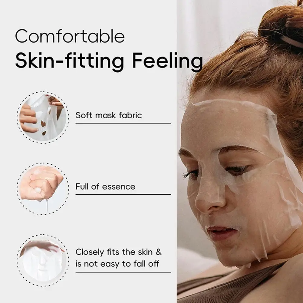 Snail Moisturizing Face Mask Replenishment Oil Control Korean Facial Tender Cosmetics Face Masks Mask Care Sheet Skin U2U6