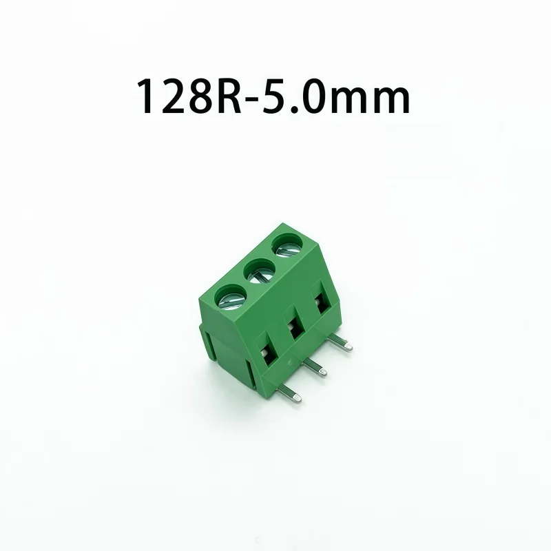 10Pcs KF128 PCB Screw Terminal Block 128-5.0mm 7.5mm Pitch 2P 3Pin 90 Degree Bent Pins Stackable Connector
