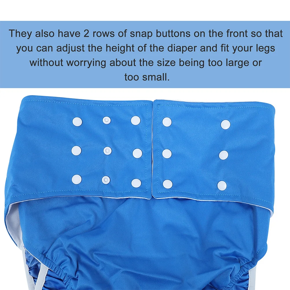 2 قطعة حفاضات الكبار قابلة لإعادة الاستخدام مقاوم للماء مانعة للتسرب حفاضات القماش للنساء المسنين قابل للغسل التمريض خفيفة الوزن