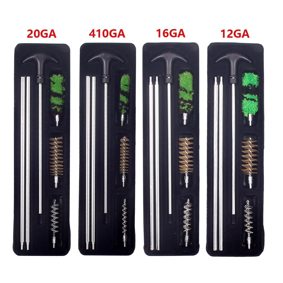 Új 6pcs/set 12GA 20GA 16GA 410GA collimator fegyvert takarító készlet Barrel ecsettel Agyba-főbe ver csöves számára Puska remington 870 mossberg 500